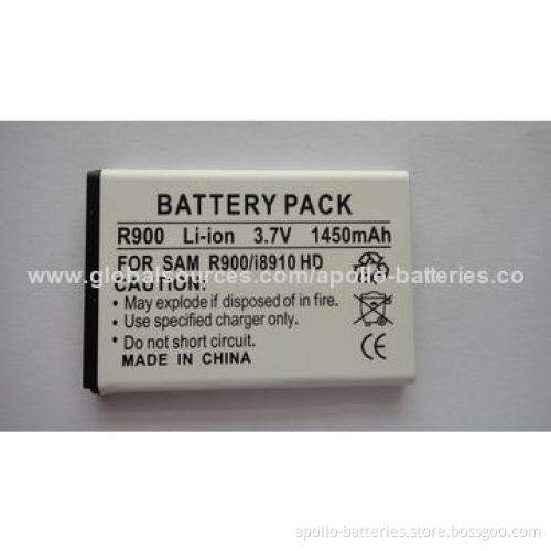 Mobile Phone Battery for SAM i8910 HD/R900, with 1,450mAh Capacity